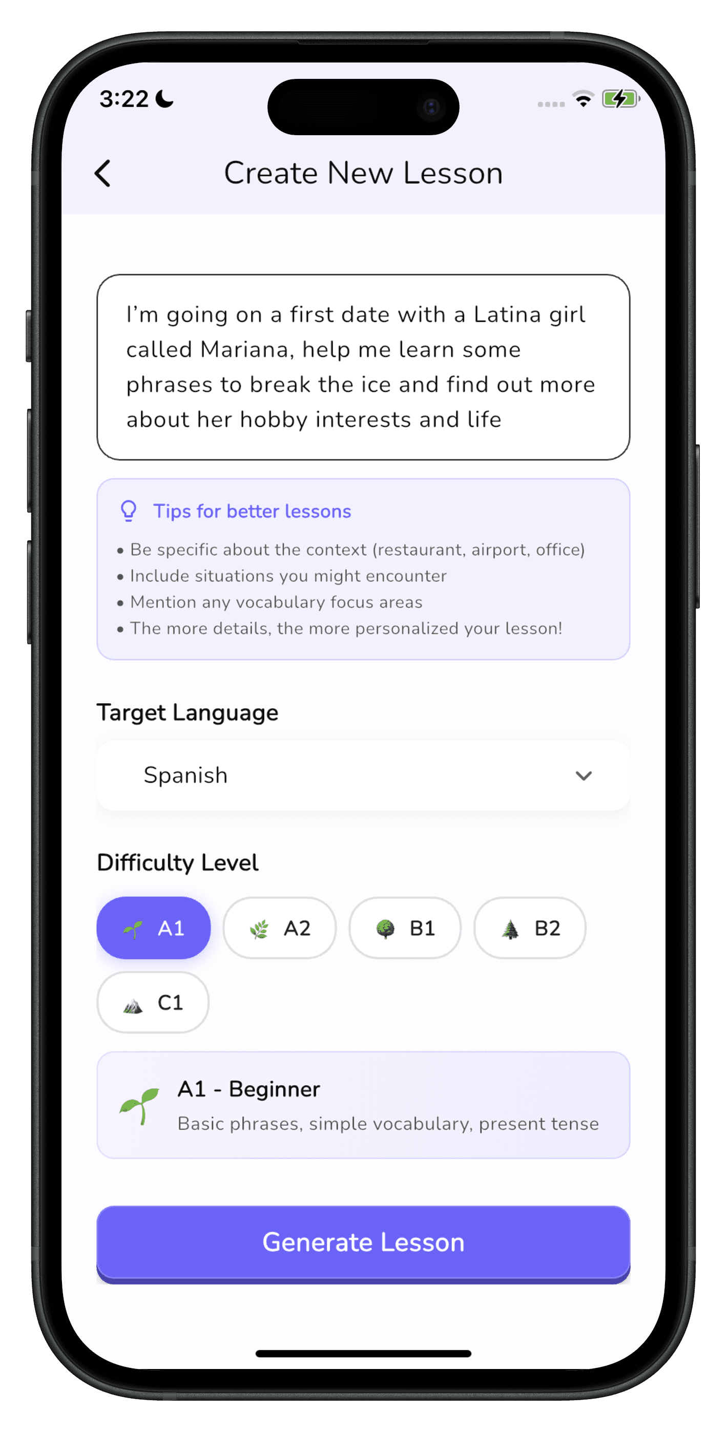 Speak From Day One screenshot